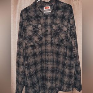 Flannel gray and black size L